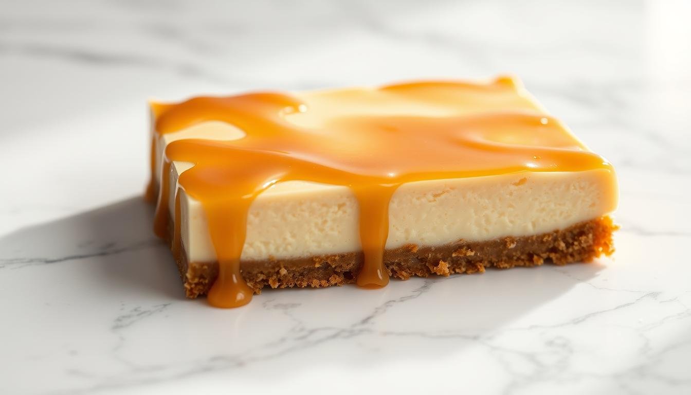 caramel cheesecake bars