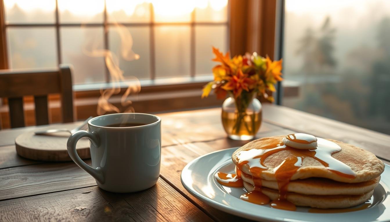 cozy breakfast photography