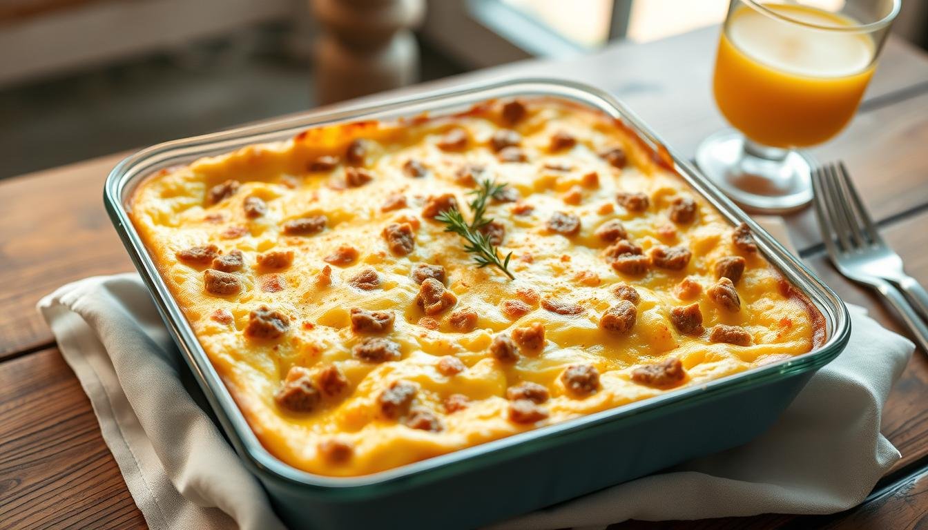 egg and sausage breakfast casserole egg and sausage breakfast casserole