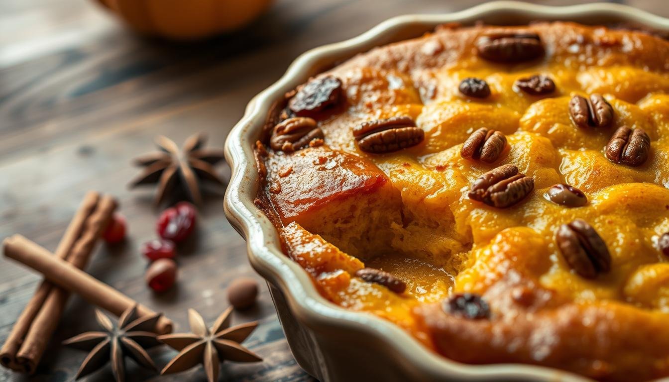 pumpkin bread pudding